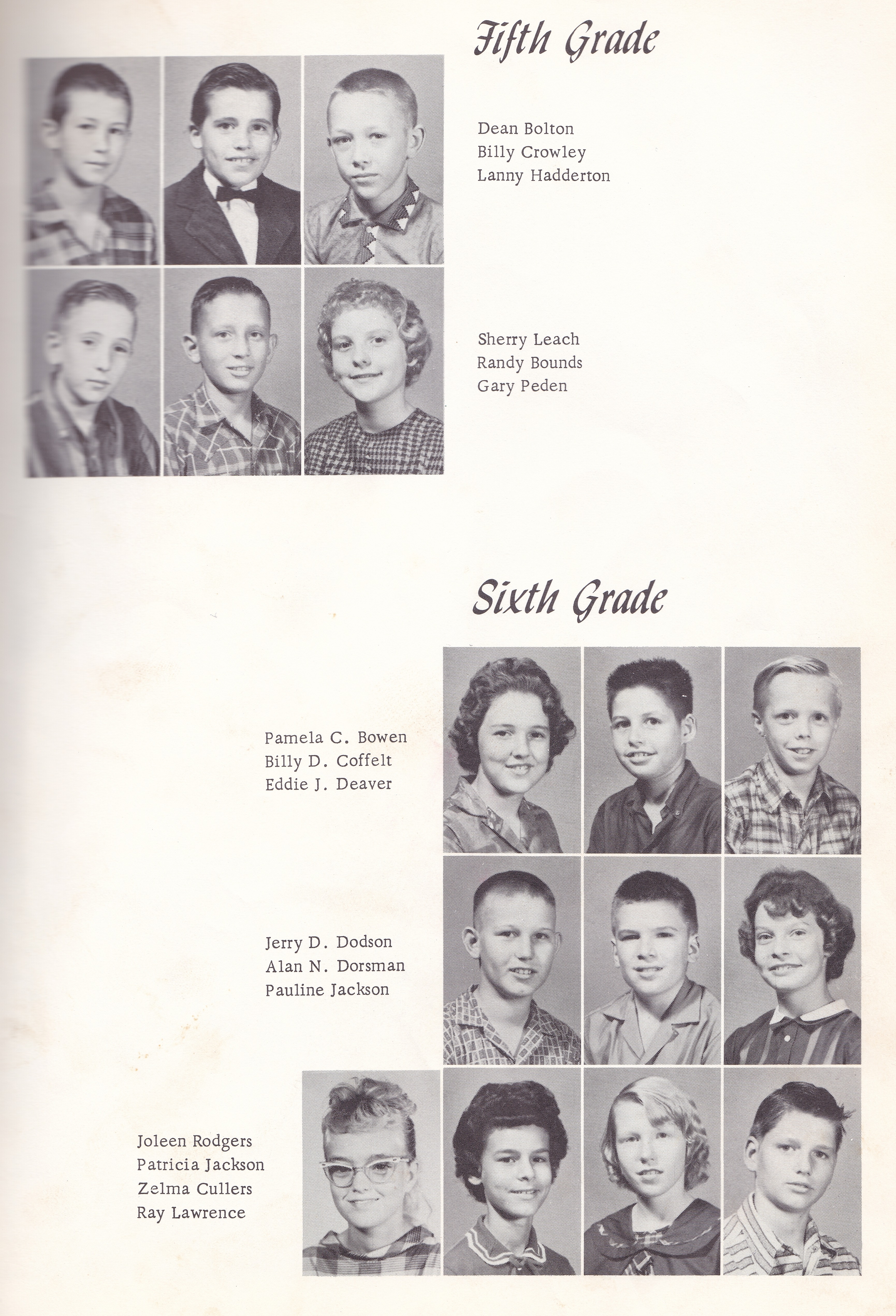 Index of Names for the Antelope TX School Yearbooks